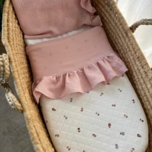 Set Lenzuola  in mussola Copertina con Volant