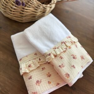 Coppia Asciugamano con volantino